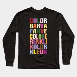 Color Long Sleeve T-Shirt